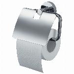 Haceka Kosmos toiletrolhouder met klep chroom