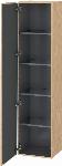 Duravit L-Cube hoge kast, 400x363x1760 mm, hangend wandmontage, deuraanslag: links, 1 deur met 4 glazen planchet natuur eiken mat