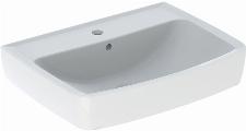 Geberit Bastia wastafel square 60cm met kraangat met overloop wit 502.923.00.1