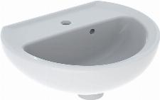 Geberit Bastia fontein rond m. kraangat m. overloop 40x33cm wit 501612001