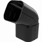 Tecnosystemi Excellens, buitenbocht, verstelbaar, 90-135 graden, 72x64, zwart