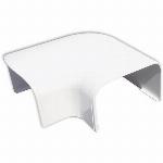 Tecnosystemi Optima, platte bocht, 90 graden, 102x66, wit