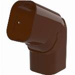 Tecnosystemi Excellens, platte bocht, verstaalbaar, 90-135 graden, 72x64, bruin