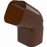 Tecnosystemi Excellens, buitenbocht, 90 graden, 72x64, bruin