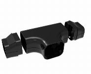 Tecnosystemi Excellens, t-stuk, 100x64, zwart