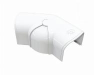 Tecnosystemi Optima, platte bocht, verstaalbaar, 45-90 graden, 62x46, wit