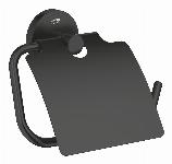 Grohe Essentials New toiletrolhouder met deksel mat zwart 1024652430