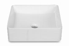 Blue Label Funen waskom zonder overloop 37x37x13cm wit