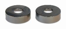 Blue Label Brondby rozetten 74mm set a 2 stuks gun metal FK-80GM01