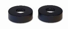 Blue Label Brondby rozetten 74mm, set a 2 stuks, mat zwart