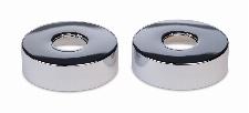 Blue Label Brondby rozetten 74mm, set a 2 stuks, chroom