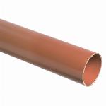 Wav Ultra3 PVC buis 125 dikwandig r-bruin op lengte van 5 meter 1010212005