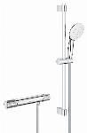 Grohe Grohtherm 1000 Performance comfortset m. douchethermostaat z. koppelingen HOH=15cm m. glijstang 60cm en handdouche m. 2 straalsoorten chroom 34836001