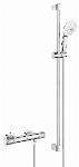 Grohe Grohtherm 1000 Performance comfortset m. douchethermostaat m. koppelingen HOH=15cm m. glijstang 90cm en handdouche m. 2 straalsoorten chroom 34835001