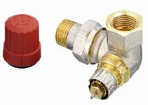 Danfoss RA-N thermostatische radiatorkraan 1/2'' dubbel haaks Links t.b.v. click 22 kop 013G0234