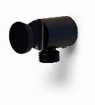 Blue Label Brondby 1/2" aansluitbocht met wandhouder voor inbouwthermostaat 3-weg mat zwart FK-CA22-H-MB2