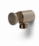 Blue Label Brondby 1/2" aansluitbocht met wandhouder voor inbouwthermostaat 3-weg, geborsteld goud