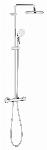 Grohe Tempesta System 210 douchesysteem m. douchethermostaat, aquadimmer HOH=15cm, hoofdd. 1 straalsoort, handd. 1 straalsoort chroom 26811001 