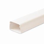 Canalit AC aircokanaal, hxb 60x80mm in stuks van 2m, bodemperforatie, kunststof, PVC, wit RAL9010