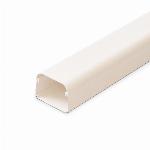 Canalit AC aircokanaal, hxb 50x65mm in stuks van 2m, bodemperforatie, kunststof, PVC, wit RAL9010