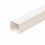 Canalit AC aircokanaal, hxb 65x90mm in stuks van 2m, bodemperforatie, kunststof, PVC, wit RAL9010