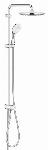 Grohe Tempesta System 250 douchesysteem m. omstelkraan wandmontage, hoofdd. 2 straalsoorten, handd. 3 straalsoorten chroom 26675001
