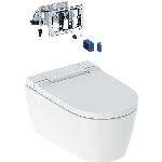 Geberit AquaClean Sela douchewc toiletsysteem wand m. KeraTect m. DuoFresh 56.5cm m. closetzitting m. deksel m. softclose wit 146226011