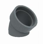 Burgerhout bocht 45� voor geisoleerde ventilatiepijp 160 mm EPP met mof 400480496