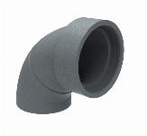 Burgerhout bocht 90� voor geisoleerde ventilatiepijp 160 mm EPP met mof 400480494