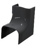 Tecnosystemi Optima, CAI75, binnenbocht, 75X56, antraciet
