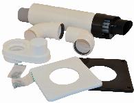 Nefit kunststof muurdoorvoerset 60-100 9000i 7736701624