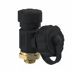 Raminex Aftapper Premium / 1/4" bui.dr. x 3/4" bui.dr. / DN8 / handwiel- en sleutelbediening / 360� draaibare uitloop 100006