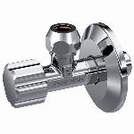 Solar hoekstopkraan voor wastafel, bidet en toiletreservoir 3/8" bt x 10mm knel chroom 1200002