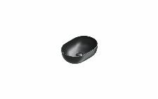 Catalano Tonalita Sfera waskom, antibacterieel, zonder overloop. 50x35 cm, h16 cm. Mat zwart