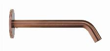 Blue Label Brondby uitloop wastafelkraan wand 20cm, geborsteld brons