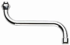 Grohe, Buisuitloop sanitairkraan, met mousseur, G3/4", 114mm hoogte, 150mm voorsprong S-uitloop, draaibaar, chroom