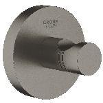 Grohe Essentials handdoekhaak wand enkel 1-gats metaal hard graphite geborsteld 40364AL1