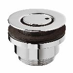 Raminex afvoerplug universeel voor wastafel 1 1/4" m. vaste afdekplaat �63mm chroom 510022