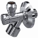 Raminex hoekstopkraan met filter 1/2"x3/8" voor wastafel, bidet en toiletreservoir chroom 1200017