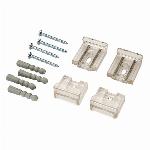 Raminex set a 4 kunststof spiegelklemmen inclusief bevestiging 8202