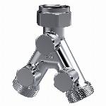 Raminex WF-EA RAM WF-EA-Y terugstroombeveiliging m. controleerbare EA keerklep 3/4"wartelx3/4"bu 80mm dn15, messing verchroomd kiwa 290050