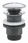 Grohe waste set, push-open, afneembare kap, afsluitbaar, chroom (voor wastafels met overloop) 40824000