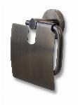 Blue Label Vida Facet toiletrolhouder met klep gun metal