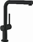 Hansgrohe Talis M54 keukenkraan 270 1jet 215mm uitloop 296mm hoogte draaibaar mat zwart 72840670