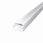 Canalit AC aircokanaal, hxb 75x125mm in stuks van 2m, bodemperforatie, kunststof, PVC, wit RAL9010
