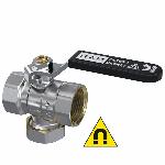 Raminex filterkogelkraan met magneet S27 3/4'' x 3/4'' binnendraad 270044