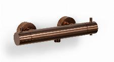 Blue Label Brondby douchethermostaat 15cm met koppelingen geborsteld brons FK-8072A-BR