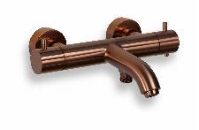 Blue Label Brondby badthermostaat 15cm geborsteld brons FK-8077-BR