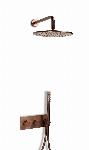 Blue Label Brondby regendouche douchesysteem brons incl. inbouwdeel FK-003-H-BR