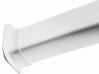 Solar Plus muurpassage, lxb 80x60mm, UV-bestendig, wit